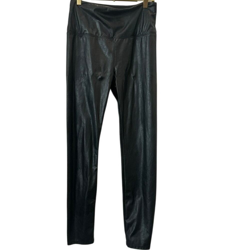Lysee - Vegan Leather Leggings – Black – M